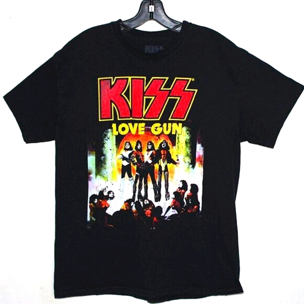 KISS Love Gun 2023 T-Shirt – 100% Cotton, Size L – Rock Band Graphic Tee